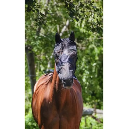 Fijnmazig Anti-Vliegenmasker voor paarden Equithème