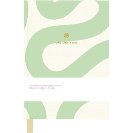 Notitieboek One Line A Day Flow groen/ wit A-Journal