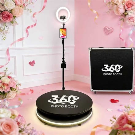 Hoge kwaliteit 360 camera draagbare high-quality selfiebooth 360 greenscreen achterwand 360 mini draagbare fotobooth