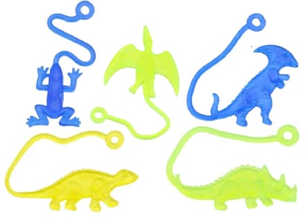 BG Sticky Dino - Plakhandjes speelgoed in dinosaurus vorm - 5 stuks