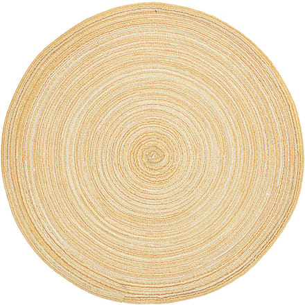 Placemat van kunststof – Crème/Champagne | Ø 38 cm | Set van 6