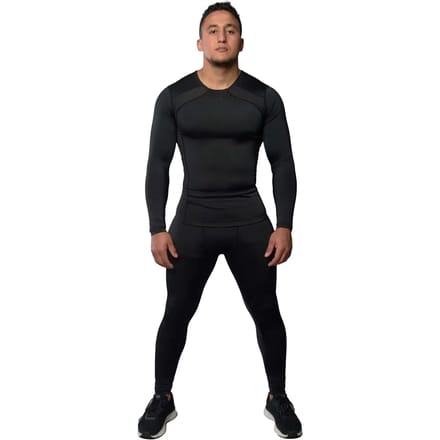 Joyagear Essential Rashguard Lange Mouw - Zwart/Zwart - M