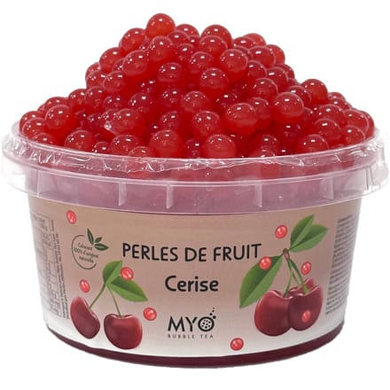NONE Kralen fruit Bobba bubble tea Myo Cherry Lit Yellow