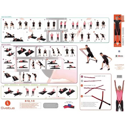 Oefening rubberfit poster Sveltus