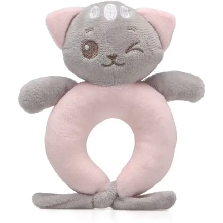 Knuffel bijtring in kat Kiokids