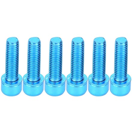 6 Stuks M5x23mm Stalen Fiets Bidonhouder Opbergrek Bout Fietsaccessoire Blue blue