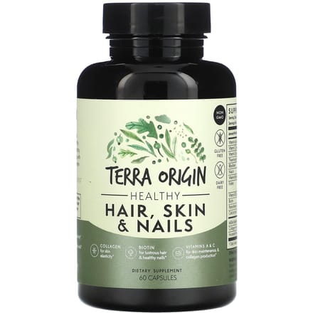 Terra Origin, Gezond Haar, Huid & Nagels, 60 Capsules
