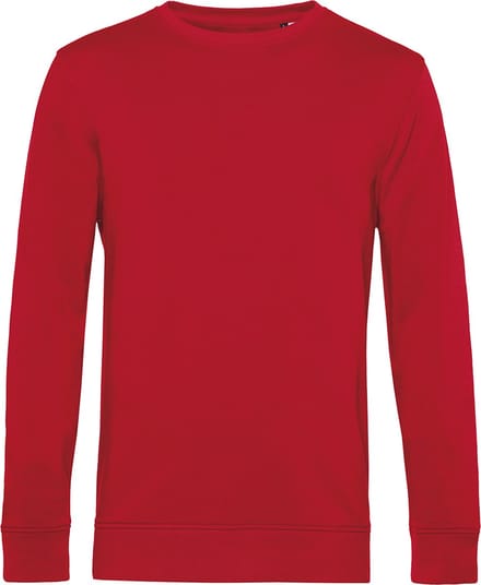 Organic Inspire Crew Neck Sweater B&C Collectie Rood maat S