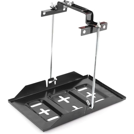 Kit Support Plateau Batterie de Stockage Support de Fixation Pince de Maintien Support Accessoire Voiture 27CM 27cm/10.6in black