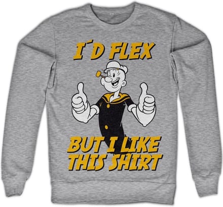 Popeye I'd Flex-sweatshirt, heathergrijs