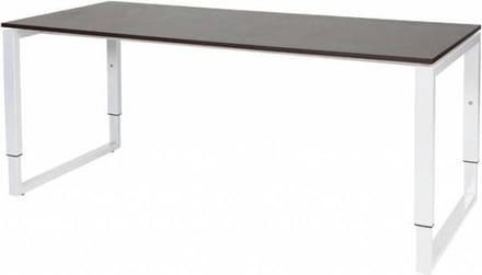 Verstelbaar Bureau - Domino Plus 180x80 logan - wit frame