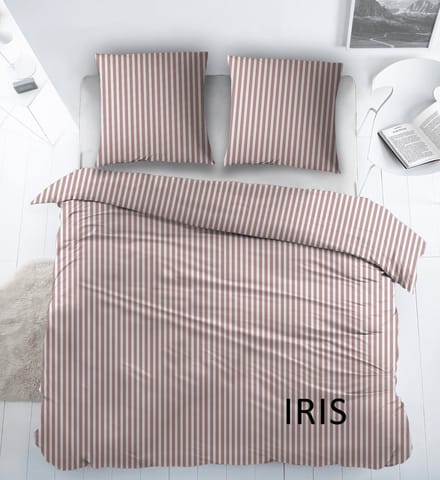 Sleepnight Dekbedovertrek Flanel Iris Roze - 140 x 200/220 cm + 1 kussensloop - [Roze]