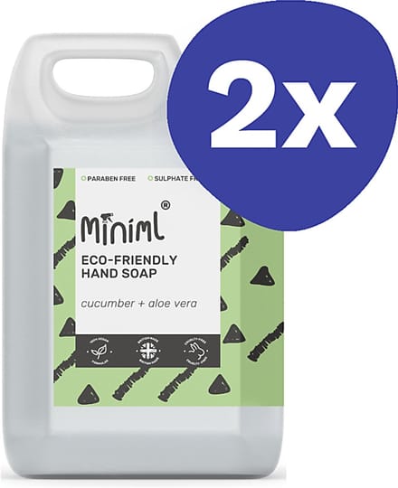 Miniml Handzeep Komkommer & AloÃ« Vera - 5L Refill (2x 5L)