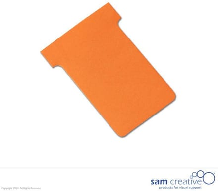 Sam Creative T-kaart Type 2 Oranje - 100 stuks - Planbord - Kaartplanner