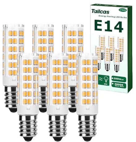 Ledlamp E14 5W Warmwit 3000K Niet Dimbaar 500lm 6 Stuks