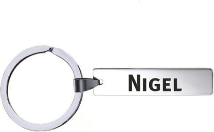 Sleutelhanger Met Naam - Nigel - RVS