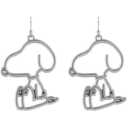 Peanuts Snoopy Unisex Oorbellen - zilverkleurig - Standard