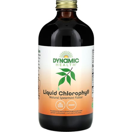 Dynamic Health, Chlorophylle Liquide, Menthe Verte Naturelle, 16 fl oz (473ml)