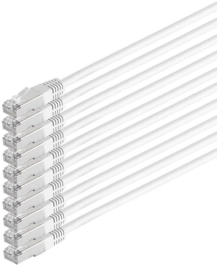 Patchkabel cat 6 S/FTP PIMF HF VE10 weiß 1m