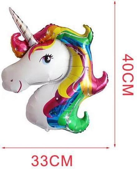 2 stuks eenhoorn / unicorn  helium ballonnen 40 x 33 cm