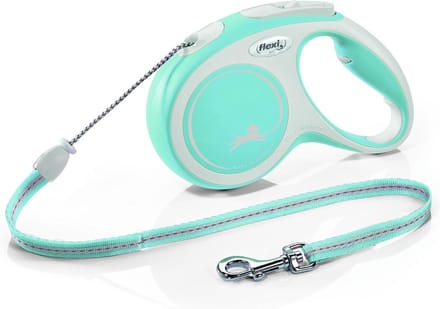 Flexi Rollijn New Comfort Koord M Lichtblauw&Lichtgrijs - Hondenriem - 5 m