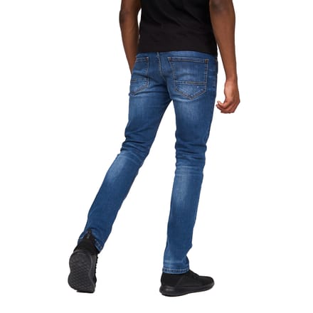 Crosshatch Heren Svelte Stretch Jeans (Stone Wash)