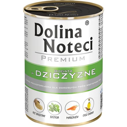 24x400g Dolina Noteci Premium Herten hondenvoer nat