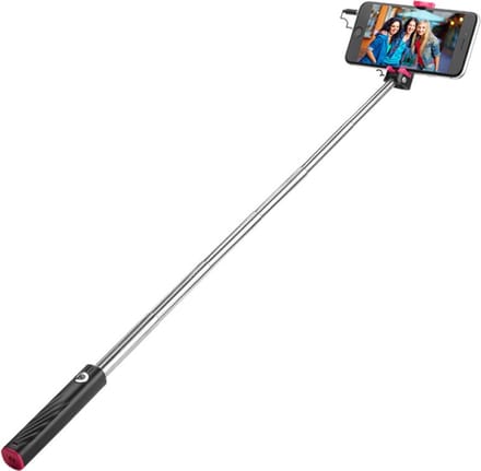 Hoco Selfie Stick K5 Opvouwbaar 3.5 mm Headphone Jack - Zwart