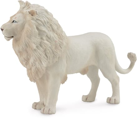 COLLECTA Figurine - Witte Leeuw - (L) - Wilde Dieren - Handgeschilderd - Miniatuur