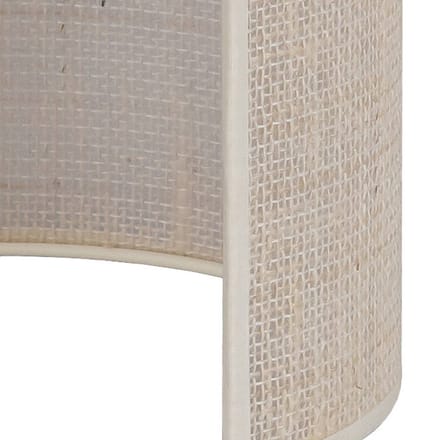 Euluna - Wandlamp - 1licht - Jute textiel - H: 24 cm - E27 - wit, ecru