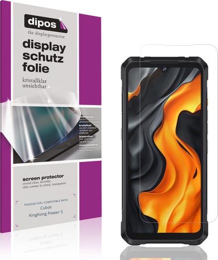 dipos – 4x Beschermfolie geschikt voor Cubot KingKong Power 5 | Krasbestendige & heldere Screenprotector Ultra-Thin