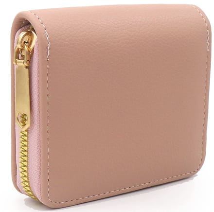 Portemonnee - PU - roze - 11x9x2,5 cm