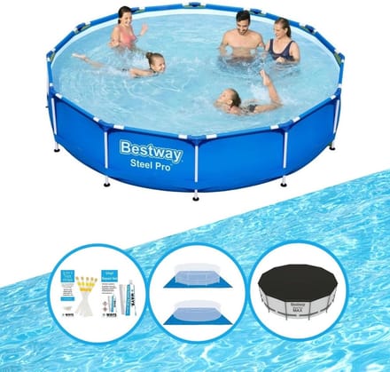 Bestway Zwembad Steel Pro - Inclusief accessoires - 366x76 cm