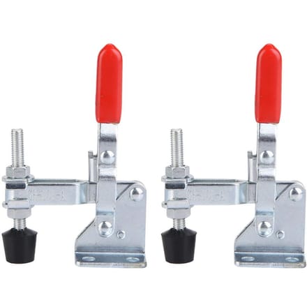 2 Stuks IJzer Gegalvaniseerd Snel Vast Verticaal Type Hand Holding Capaciteit Kniehevelklem white