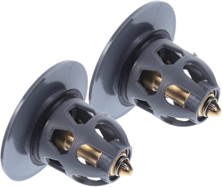 Afvoerplug Set - Wastafelstop Badstop - Douche Afvoer - Lekvrije Afdichting - 2 Stuks - Grijs