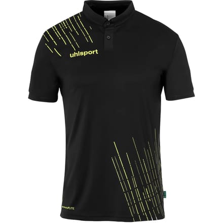 Uhlsport Score 26 Polo Heren - Zwart / Geel | Maat: M