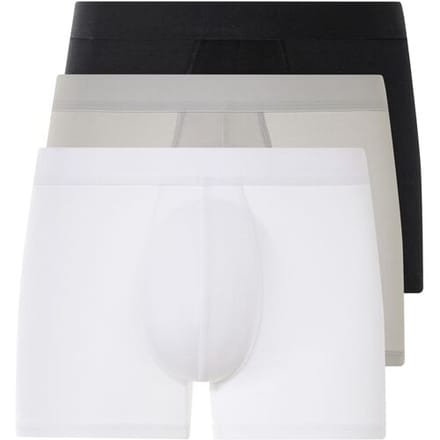 LIVERGY 3 heren boxers (Zwart/Lichtgrijs/Wit, M)