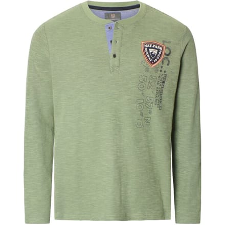 Jan Vanderstorm herren Sweatshirt - 68/70 - lichtgroen - Plus Size