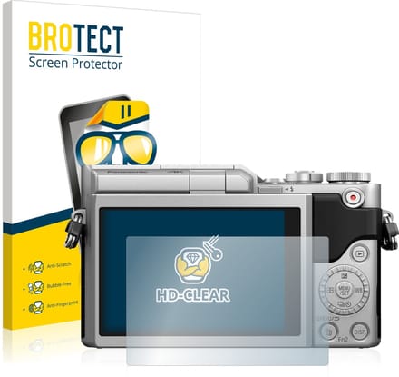 BROTECT - Screenprotector voor Panasonic Lumix DC-GX800 - Folie Beschermfolie transparant 2 Stuks