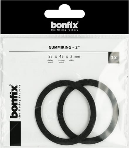 BONFIX Gummiring 2" (55 x 45 x 2 mm) 2 stuks