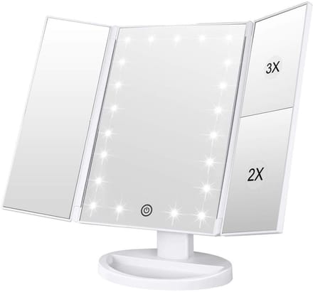 KAD® Vanity Spiegel - Hollywood Spiegel - Bright Beauty Vanity Makeup Spiegel - Wit - 28cm x 18cm x 7cm