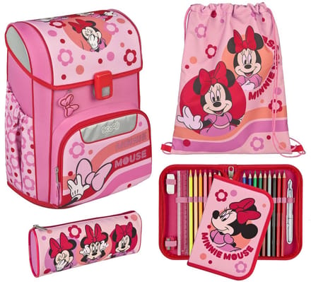 Scooli schooltas EasyStart Schulranzen-Set 5-delig Minnie Mouse roze