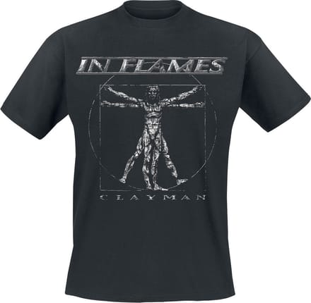 In Flames Clayman Vintage Heren T-shirt - zwart - M