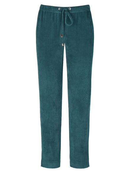 Broek in jogg-pant-stijl pasvorm Barbara Van Peter Hahn turquoise