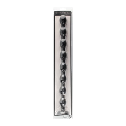 Ass Snake Beaded Dildo - 50 cm - Black