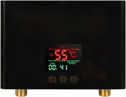 Doorstroomverwarmer - Elektrische Boiler - Direct Warm Water - Afstandsbediening - 210x150x55mm - Zwart Rosé