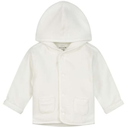 Prénatal newborn jas rib velours - Unisex - Ivoor Wit - Maat 68