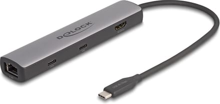 Delock USB 40 Gbps USB Type-C™ Docking Station 8K - HDMI / USB 10 Gbps / 2.5 Gigabit LAN / PD 3.0 100 W