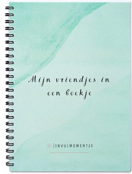 Vriendenboekje Invulmomentje - Blauw