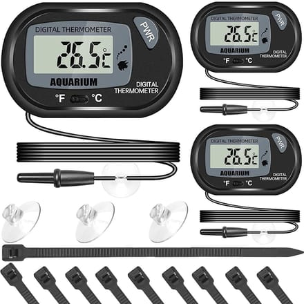 3 stuks Digitale Waterthermometer met LCD en Waterdichte Sensor voor Aquarium